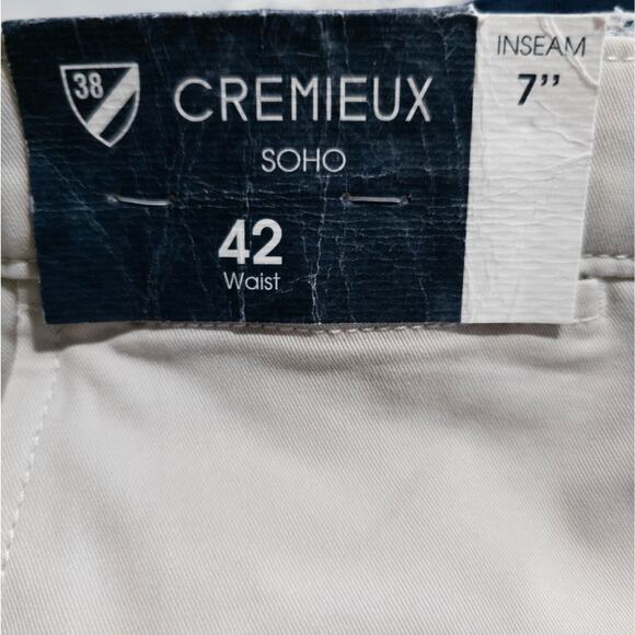 Cremieux Soho Slim Fit Chino Tapered Stretch Chino Shorts Mens SIZE 42 - Picture 5 of 5